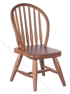 (image for) Miniature Walnut Windsor Side Chair for Dollhouses