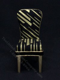 (image for) Miniature Black and Gold Dining Chair by Judith Blondell