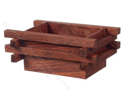 (image for) Miniature Wooden Crate for Dollhouses