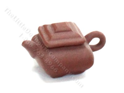 (image for) Miniature Handmade Square Chinese Teapot for Dollhouses
