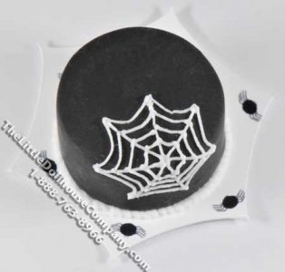 (image for) Dollhouse Scale Model Draped Spider Web Cake
