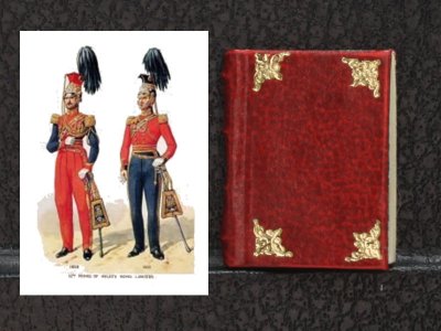 (image for) Miniature Book: 'Campaigns and Uniforms of the British Army'