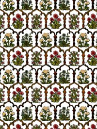 (image for) 1/2" Botanical "Stained Glass" Sheets for Dollhouses