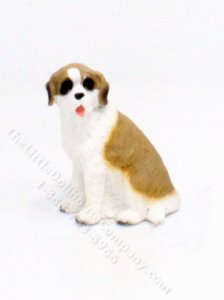(image for) Miniature Saint Bernard Spaniel for Dollhouses