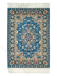 (image for) Miniature Turkish Carpet for Dollhouses - Blue