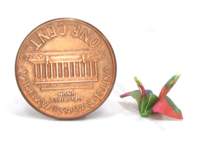(image for) Miniature Origami Paper Cranes