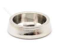(image for) Miniature Silver Dog Food Bowl for Dollhouses