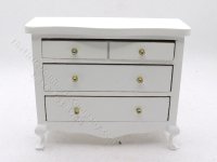 (image for) Miniature 3 Drawer White Dresser
