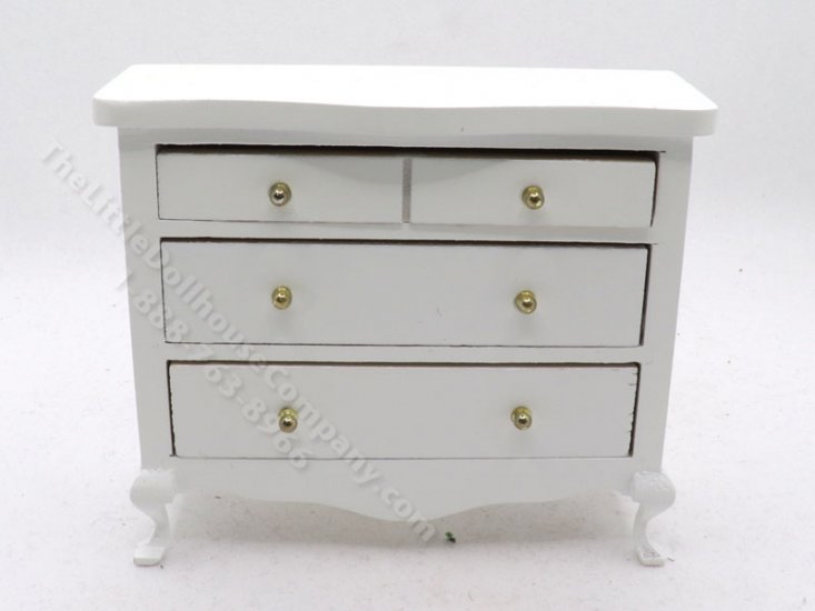 (image for) Miniature 3 Drawer White Dresser