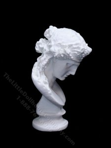 (image for) Playscale Miniature Greek Bust of Ariadne for Dollhouses