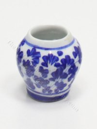 (image for) Miniature Blue and White Flower Petals Vase