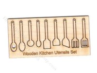 (image for) Miniature Wooden Utensils for Dollhouses
