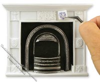 (image for) Blue Onion Tile for Decorating Reutter Fireplace for Dollhouses
