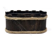 (image for) Vintage Miniature Wooden Barrel Tub for Dollhouses