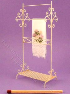 (image for) Miniature Wrought Iron Towel Stand by Pierluigi
