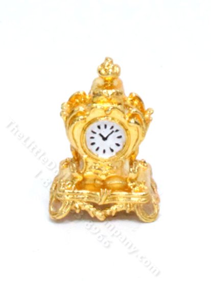 (image for) Miniature Gold Table/Mantle Clock