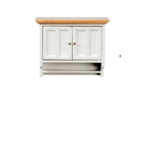 (image for) Miniature White-Oak Upper Cabinet For Dollhouses