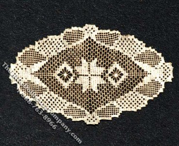 (image for) Miniature Oval Laser Cut Doily for Dollhouses