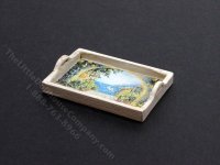 (image for) Miniature Wooden Tray for Dollhouses - Sail Boats