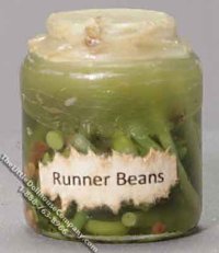 (image for) Dollhouse Scale Model Runner Beans in Jar