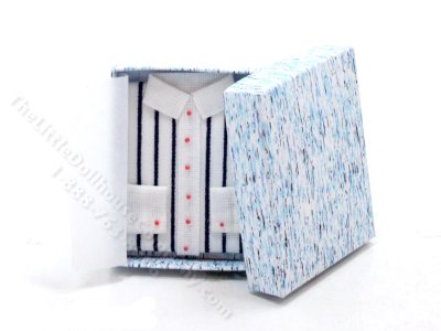 (image for) Miniature Striped Dress Shirt for Dollhouses