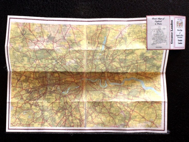 (image for) Miniature Map of Greater London for Dollhouses
