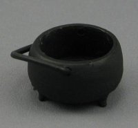 (image for) Miniature Black Cauldron with a loop handle