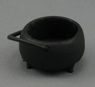 (image for) Miniature Black Cauldron with a loop handle
