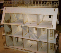 (image for) Half Scale Victorian Farmhouse Laser Cut Dollhouse Kit (9 Rooms)