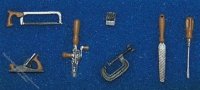 (image for) Miniature General Tool Set, 7 Pieces for Dollhouses
