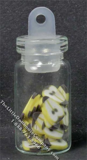 (image for) Miniature Sliced Pears in a Jar for Dollhouses