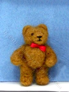 (image for) Miniature Small Light Brown Mohair Teddy Bear by Erna Meyer
