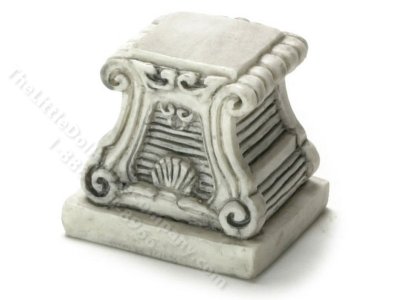 (image for) Miniature Grey Base/Pedestal for Dollhouses (2pc)