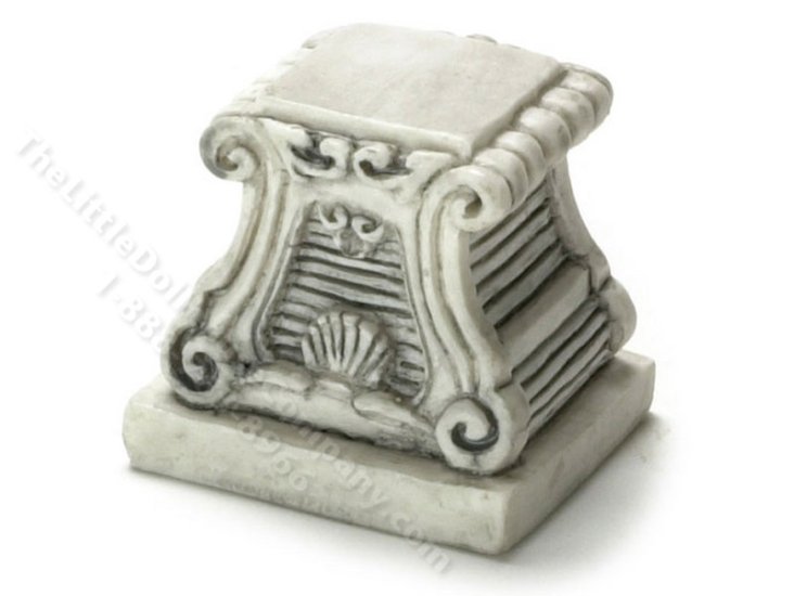 (image for) Miniature Grey Base/Pedestal for Dollhouses (2pc)