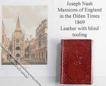 (image for) Miniature Book: 'Mansions of England in Olden Times'