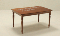 (image for) Miniature Walnut Kitchen Table for Dollhouses