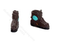 (image for) Miniature Boots, Work, Brown for Dollhouses