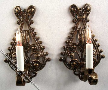 (image for) Miniature Pair of 12v Metropolitan Sconces