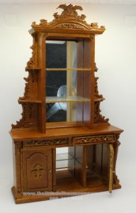 (image for) Walnut Bar Back with Mirror