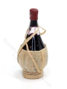 (image for) Miniature Chianti Bottle for Dollhouses