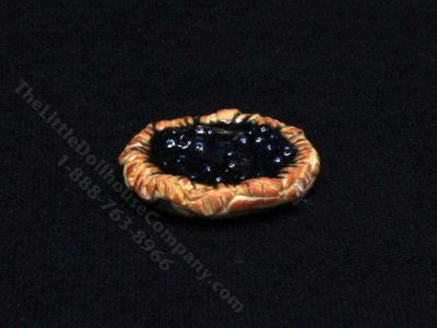 (image for) Miniature Blueberry Pie for Dollhouses