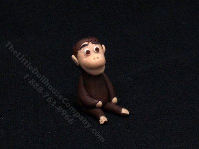 (image for) Miniature Monkey Figurine for Dollhouses