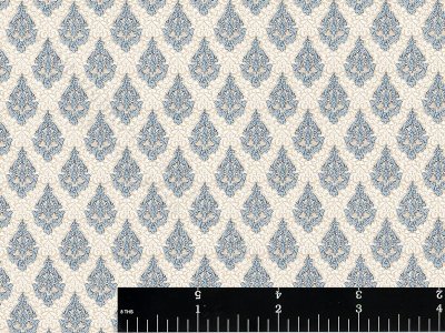 (image for) Blue Hobarth Miniature Wallpaper for Dollhouses