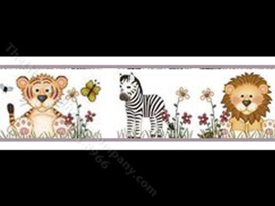 (image for) 1:24 Scale Dollhouse Children's Wallpaper Border
