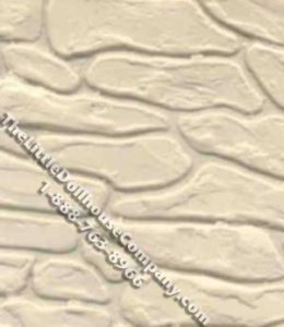 (image for) Miniature 24"x14" Patterned Gray Sheet Fieldstone for Dollhouses