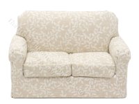 (image for) 1:24 Scale Miniature Ivory Leaves Sofa for Dollhouses - Beige