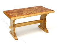 (image for) Miniature Birdseye Maple Trestle Table