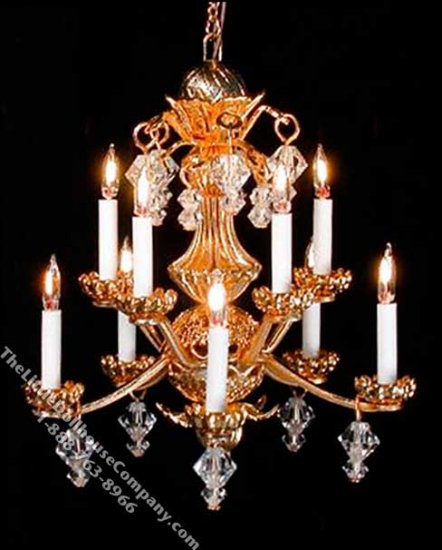 (image for) Dollhouse Scale Model Carlton Chandelier