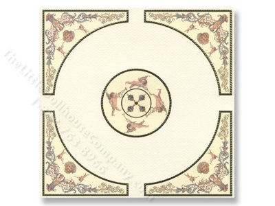 (image for) Dollhouse Scale Model Ceiling Masaic Panel