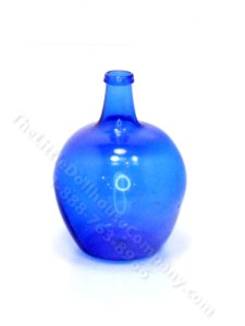 (image for) Miniature Blue Demijohn for Dollhouses